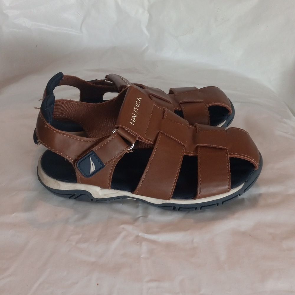 Nautica Toddler Fisherman Brown Sandals Size 12